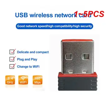 1 ~ 5ШТ 150 М Мини USB WiFi Ключ 802.11 B/G/N Беспроводной Сетевой Адаптер USB2.0 Wifi Приемник Для Портативных ПК Компьютерные Кабели