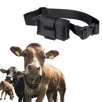 1 шт. GPS-трекер, регулируемый ошейник, подходит для крупного рогатого скота, овец, лошадей, свиней, локатор животных, сумка для защиты от потери из ткани Оксфорд