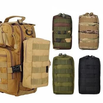 1 шт. тактические чехлы Molle, универсальная сумка EDC, сумка для гаджетов, военный жилет, поясная сумка, водонепроницаемая компактная сумка