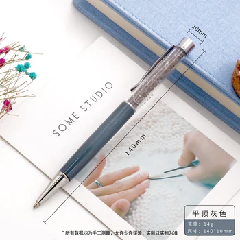 100шт Шариковая ручка с выгравированным логотипом и именем Большой емкости 0,5 мм Шариковая ручка Канцелярские школьные принадлежности