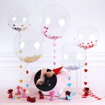 10шт Прозрачный воздушный шар BoBo Bubble Надувные гелиевые шары для свадьбы в День Бритья Русалка Тематическая вечеринка Украшение для Душа ребенка