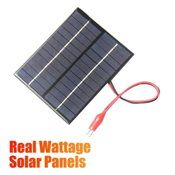 12 В 2 Вт Солнечная панель Зарядное Устройство Мощность DIY Модуль солнечной батареи Водонепроницаемый для автомобильного лагеря на открытом воздухе