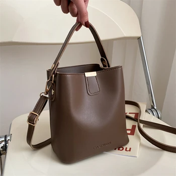 2023 Новая модная женская сумка-мессенджер Популярная портативная сумка-ведро Брендовая Дизайнерская популярная сумка через плечо Женская Универсальная
