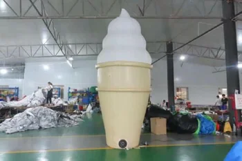 4-метровая надувная реклама воздушного шара с мороженым с подсветкой, с воздуходувкой, быстрая доставка!