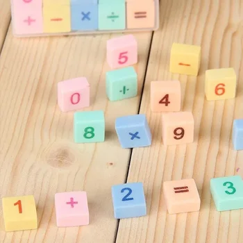 6 коробок портативных ластиков Мини-ластики Маленькие Ластики Детские Математические ластики Цифровые ластики в подарок