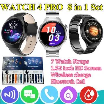 7 ремешков для часов, смарт-часы GT4 Pro для мужчин и женщин, GPS-трекер сердечного ритма, Bluetooth-вызов, умные часы Watch 4 Pro для Huawei Xiaomi