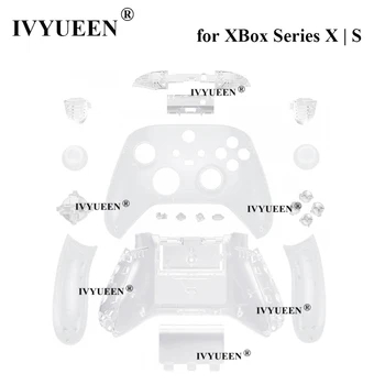 IVYUEEN для Xbox Серии Xs XSX XSS Замена контроллера Изготовленный на Заказ Прозрачный Полный Комплект Корпуса Shell Case с Кнопками