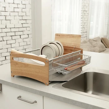 Nordic Simple Ins Log 304 Подставка для посуды из нержавеющей стали, сушилка для посуды, Кухонный стеллаж для хранения