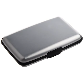 SOSW-Cool Алюминиевый корпус, держатель для кредитных карт, металлический кошелек серебристого цвета, один размер