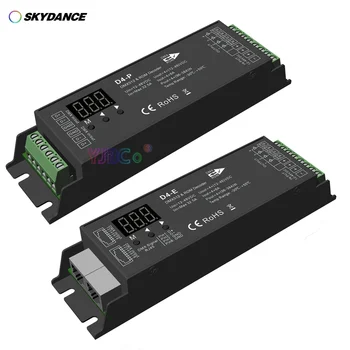 Skydance 4-канальный Декодер Постоянного Напряжения DMX512 4CH RDM RJ-45 DMX сигнальная лента контроллер для светодиодной ленты RGBW D4-P/D4-E