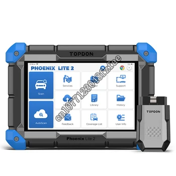 TOPDON Phoenix Lite2 2 Года Бесплатного Обновления Онлайн Всей Системы Диагностики Автомобиля ECU Онлайн Кодирования Obd2 Сканера Для Диагностического Инструмента Автомобиля
