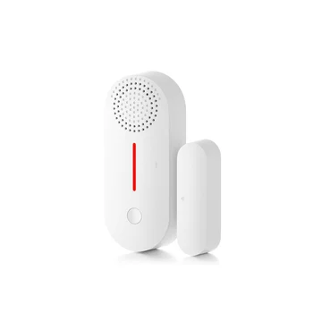 Tuya WiFi Беспроводная Умная Дверная Оконная Сенсорная Система Дистанционного Управления Безопасной Охранной Сигнализацией для Домашней Двери Окна
