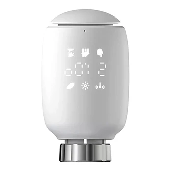 Zigbee Smart TRV Программируемый термостатический клапан радиатора, приложение для дистанционного управления температурой Alexa Для Google Home Прочный