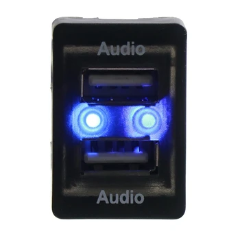 Автомобильный USB-адаптер аудиовхода, аудиоконвертер, Удлинительный кабель, аудиоинтерфейс для Toyota Camry Rav4 Corolla 2009-2016