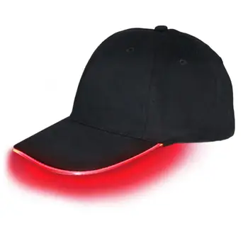 Бейсбольные кепки со светодиодной подсветкой, светящаяся шляпа со светодиодной защитой от солнца, удобный регулируемый рождественский костюм Red Hat С 4 режимами освещения для