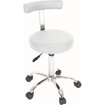 Белая модная мебель для салона красоты Парикмахерское кресло со спинкой Парикмахерское кресло для салона красоты без подлокотников