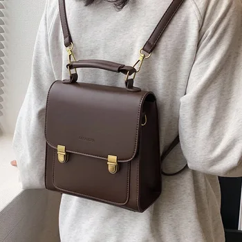 Винтажные рюкзаки, женский кожаный рюкзак через плечо, мужская модная школьная сумка для девочек, высококачественная сумка для отдыха, Sac A Dos