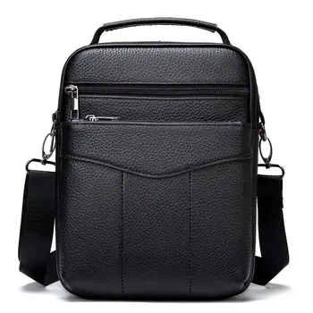 Высококачественная мужская сумка через плечо из натуральной кожи для путешествий, работы, бизнеса, сумки через плечо, Лучший подарок, мужская сумка-мессенджер, повседневная сумка