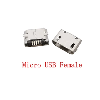 Гнездо Micro USB 5-контактный Разъем Тип пайки DIY Ремонт Порт для зарядки данных Адаптер интерфейса Micro USB