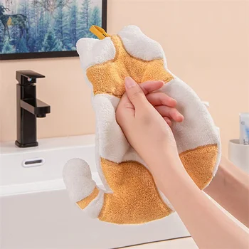 Детское полотенце для рук с милым котом, суперпоглощающее кухонное полотенце из микрофибры, высокоэффективное полотенце для чистки посуды, Кухонный инструмент