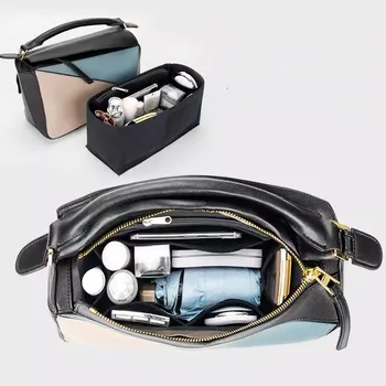 Для Loewe/Puzzle Вставка из войлочной ткани, органайзер для сумок для макияжа, Органайзер для путешествий, внутренние портативные косметички