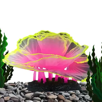 Искусственные аквариумные растения, искусственное аквариумное украшение, портативное силиконовое аквариумное украшение для ящериц-Хамелеонов
