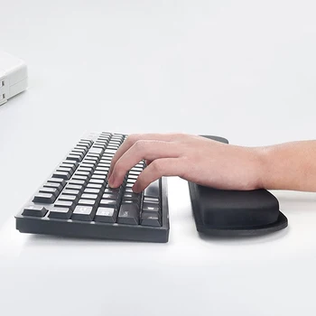 Клавиатура, подставка для запястий, подставка для запястий, коврик для мыши, пенопласт с эффектом памяти, сверхтонкое волокно для ПК, Компьютерная Игровая клавиатура, Поднятые руки на платформе