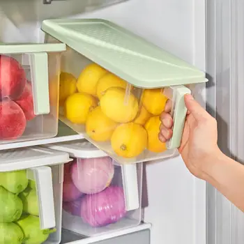 Коробка для хранения Свежих продуктов В Холодильнике Прозрачный Контейнер Для Хранения Свежих Продуктов С Ручкой Для Хранения Фруктов, Мяса, Овощей и