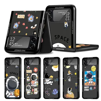Крутой Космический Астронавт Тонкий Складной Чехол для Samsung Galaxy Z Flip3 Flip 4 Flip 5 5G Flip 3 Чехол Для Мобильного Телефона Fundas