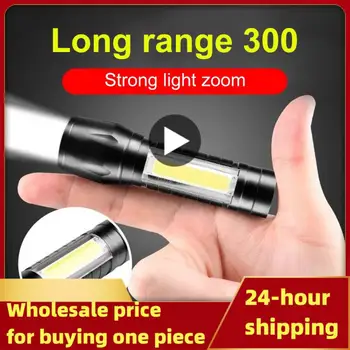 Мини-светодиодный фонарик Zoom XP-G Q5, фонарь-вспышка, портативный перезаряжаемый фонарик с бликами, фонарь для кемпинга на открытом воздухе
