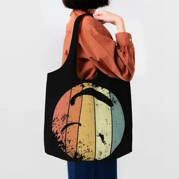 Многоразовая сумка для парапланеризма 80-х годов, женская холщовая сумка через плечо, моющиеся сумки для покупок на параплане, сумки для покупок в продуктовых магазинах.