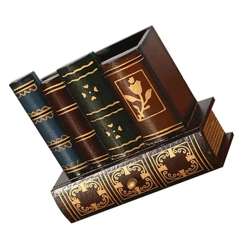 Многоцелевое хранилище Многофункциональная деревянная коробка для ручек для учебы Канцелярские принадлежности Деревянные ящики для хранения книг Держатель контейнера