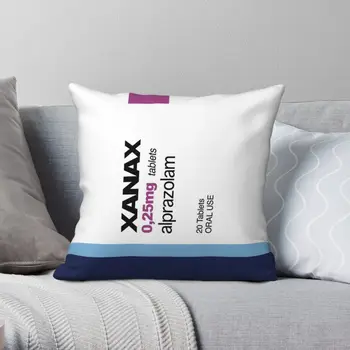 Наволочка XANAX с принтом на молнии из полиэстера, чехол для диванных подушек для дивана в спальне 40x40 45x45, мягкий чехол