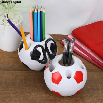 Новый 1 шт. горячий футбольный мяч в форме зубной щетки, ручки, карандаша, настольная подставка, студенческий подарок (только держатель для карандашей)