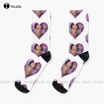 Носки Love U Paul Rudd Рождественские Носки Рождественский Подарок на Новый Год Цифровая печать 360 ° Персонализированный пользовательский HD Высокого качества Для женщин и мужчин