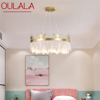 Подвесной светильник ANITA Nordic Crown, люстры, светодиодные современные креативные декоративные лампы для дома