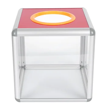 Прозрачная коробка для розыгрыша лотереи на ежегодном собрании, акриловая коробка для предложений, Прозрачная коробка для сбора средств, принадлежности для вечеринок