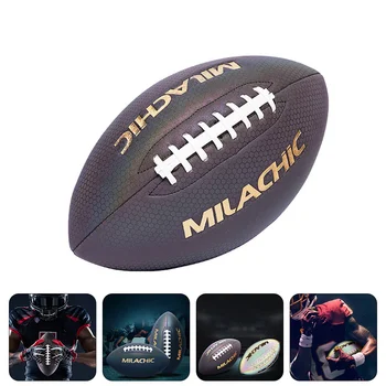 Размер 6 Американский футбольный мяч для регби, футбольный мяч для соревнований, тренировочный мяч для регби, Командные виды спорта, Светоотражающий мяч для регби
