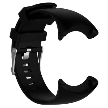 Ремешок для часов Силиконовый сменный ремешок для наручных часов Suunto Core All Black Спортивные часы Черный