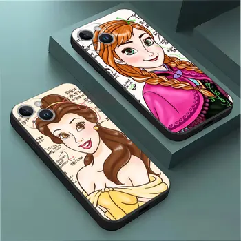 Симпатичный Чехол для телефона Disney Alice Princess для Apple iPhone 15 Pro Max 7 6s XS X 8 Plus 14 11 Pro 12 Mini XR 13 SE Мягкий Чехол из ТПУ