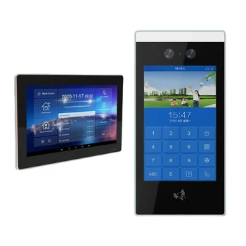 Система безопасности квартиры Виллы хорошего качества 10-дюймовый IP-беспроводной смарт-планшет Tuya с ОС Android, видеодомофон