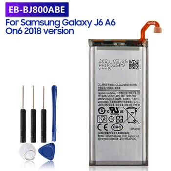 Сменный Аккумулятор EB-BJ800ABE Для Samsung Galaxy J6 A6 On6 2018 версии SM-A600F J600 Аккумуляторная Батарея 3000 мАч