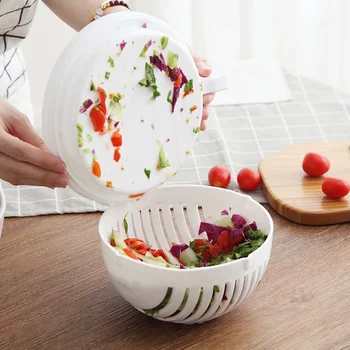 Удобная чаша для нарезки салатов из фруктов и овощей, многофункциональное кухонное ситечко, держатель для хранения фильтров accesorios para cocina