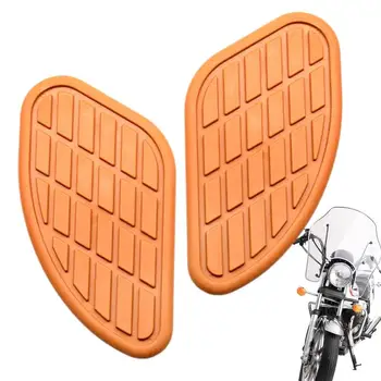 Универсальная накладка для топливного бака мотоцикла, боковая наклейка на бензобак, защита коленного сустава, винтажные боковые панели для большинства мотоциклов