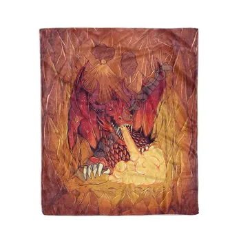 Флисовое одеяло Dragons Fire, носимое одеяло с 3D принтом, флисовое одеяло для взрослых/детей, шерп-одеяло, прямая поставка
