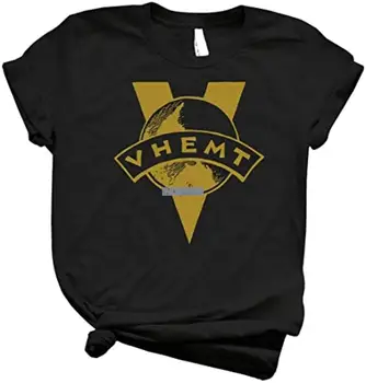 Футболка Vhemt 76 - футболка унисекс для мужчин или женщин, винтажная футболка в стиле ретро для детей, лучшая трендовая футболка с рисунком, черная