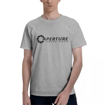 Хлопковые мужские футболки Aperture Laboratories, Незаменимая футболка с аниме, футболки большого размера, пустые футболки, брендовые футболки, мужские топы