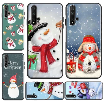 Чехол С Рождественским Снеговиком Для Huawei Nova 5T Y6 Y7 Y9 2019 Чехол Для Honor 50 Pro 9 10 20 Lite 8X 9X 10i Coque