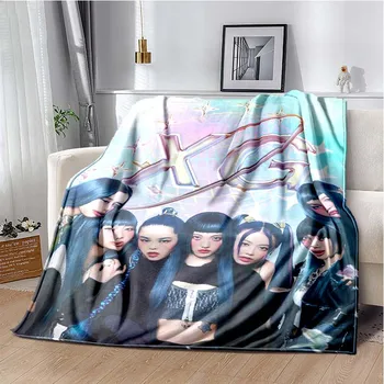 Японская хип-хоп Женская группа Xg, художественное одеяло, плакат, Фланелевое Теплое одеяло для кровати, спальни, путешествия, Одеяло для пикника, Подарок для фанатов