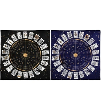 652D настольный игровой коврик астрологические оракулы, покрытие стола, карточный коврик, скатерть для гаданий